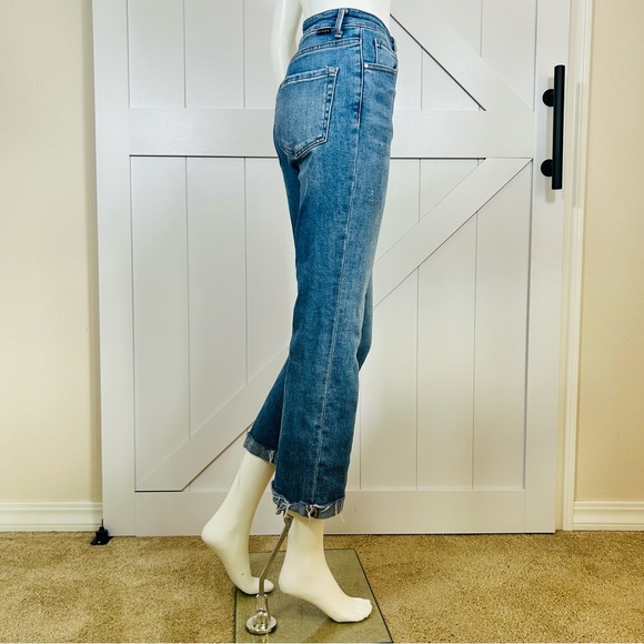 RISEN High Rise Button Fly Ankle Straight Leg. Size 5 /27” - Picture 14 of 16